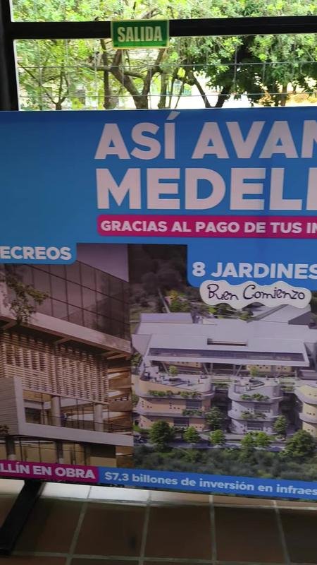 Valla impresa en gran formato
